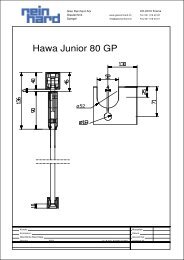 Hawa Junior 80 GP Skizzen - Glas Reinhard AG