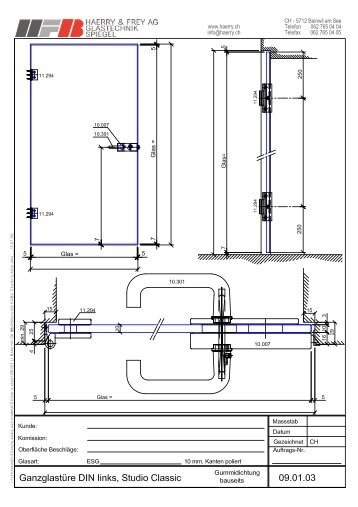 DORMA Studio Classic Skizzen - Glas Reinhard AG