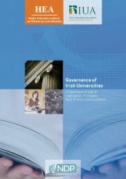 HEA IUA report on Governance of Irish Universities - Higher ...