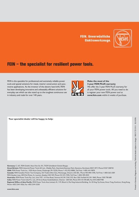 Download PDF - C. & E. FEIN Gmbh