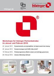 Download der Workshop-BroschÃ¼re. - Hilzinger