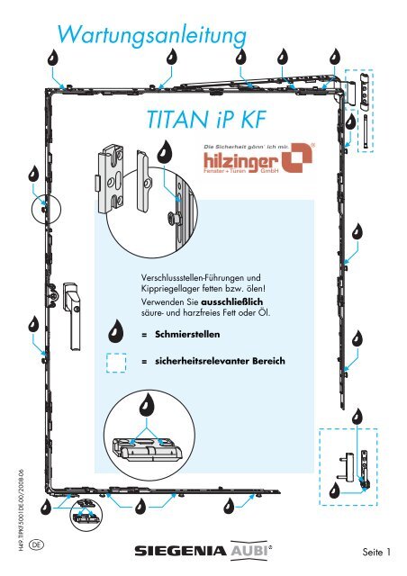 und Einstellanleitung fÃ¼r Dreh- / Kippfenster - Hilzinger