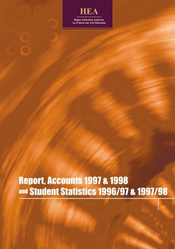 Report, Accounts 1997 & 1998 and Student Statistics 1996/97 ...