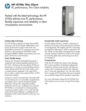 HP t5740e Thin Client - HP - Hewlett Packard