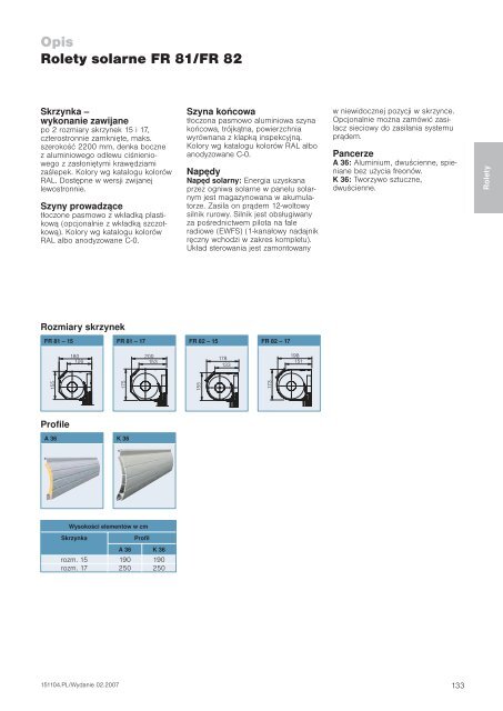 Katalog osÅon przeciwsÅonecznych Kata log os Åon p ... - Å»aluzje