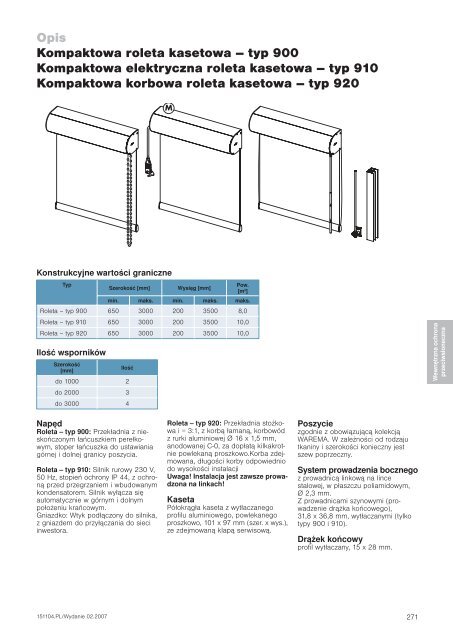 Katalog osÅon przeciwsÅonecznych Kata log os Åon p ... - Å»aluzje