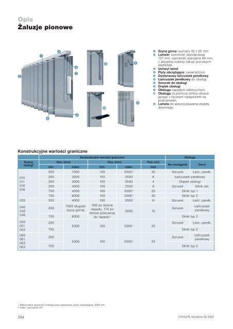 Katalog osÅon przeciwsÅonecznych Kata log os Åon p ... - Å»aluzje