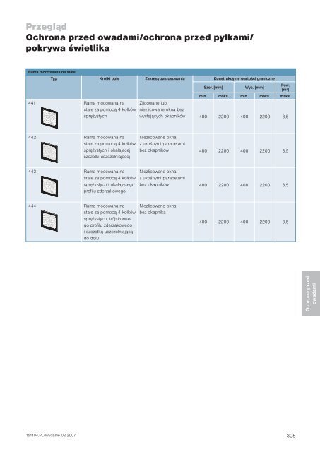 Katalog osÅon przeciwsÅonecznych Kata log os Åon p ... - Å»aluzje