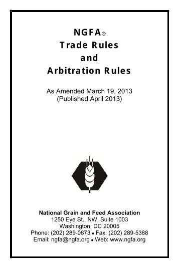 Trade Rules - National Grain and Feed Association