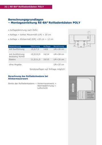 Montageanleitungen POLY - Re-Ba