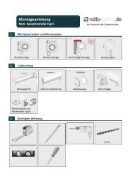 Montageanleitung Rollos Gesamt 280511 - rollo-laden