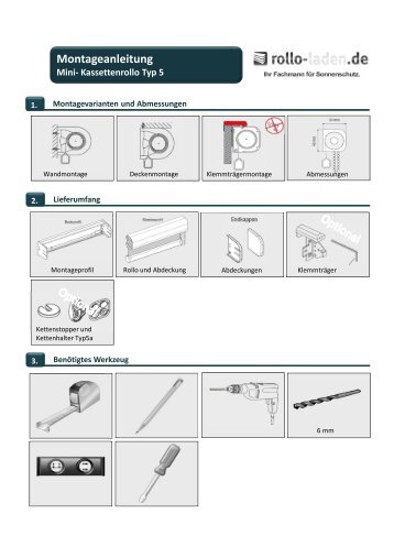 Montageanleitung Rollos Gesamt 280511 - rollo-laden
