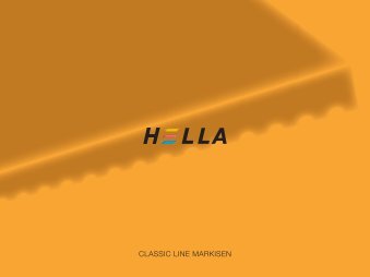 CLASSIC LINE MARKISEN - Hella Specht