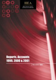 Reports, Accounts 1999, 2000 and 2001 - Higher Education Authority