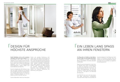 Kunststoff Fenster - HBI Holz-Bau-Industrie GmbH & Co. KG
