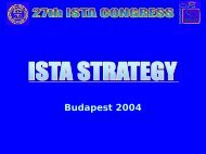 ISTA President's Strategic Presentation (941 KB) - International ...