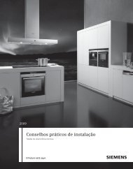 Conselhos prÃ¡ticos de instalaÃ§Ã£o - Siemens