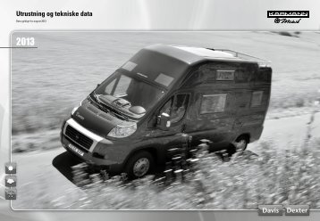 Utrustning og tekniske data - bei Karmann Mobil
