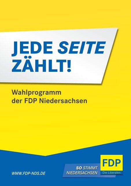 finden Sie das Landtags- wahlprogramm der FDP