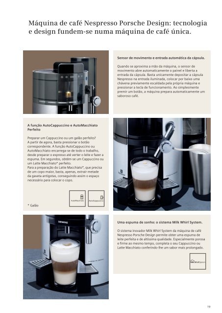 MÃ¡quina de cafÃ© Nespresso - Siemens Home Appliances