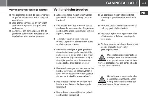 NEDERLANDS - bei Karmann Mobil