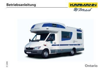 Betriebsanleitung Ontario deutsch - bei Karmann Mobil