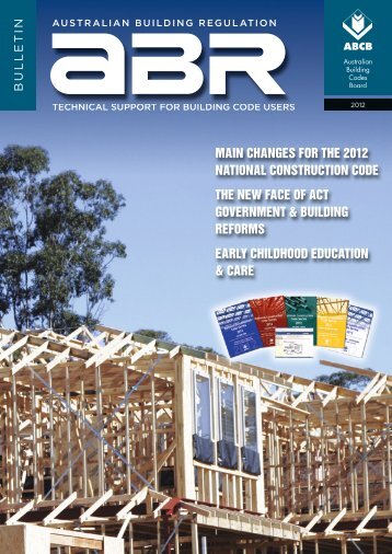 changes for the 2012 national construction code - Australian ...