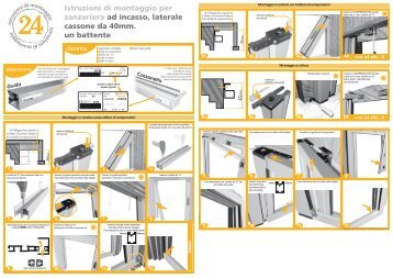 Istruzioni di montaggio per zanzariera ad incasso ... - Bettio Zanzariere