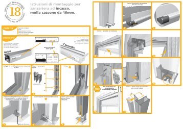 Istruzioni di montaggio per zanzariera ad incasso, molla ... - Bettio