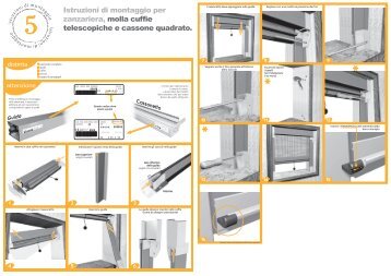 Istruzioni di montaggio per zanzariera, molla ... - Bettio Zanzariere