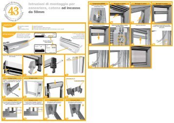 Istruzioni di montaggio per zanzariera, catena ad ... - Bettio Zanzariere