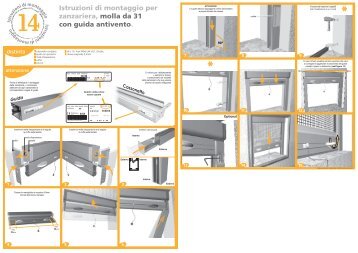 Istruzioni di montaggio per zanzariera, molla da ... - Bettio Zanzariere