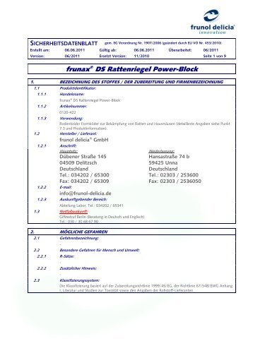 frunaxÂ® DS Rattenriegel Power-Block