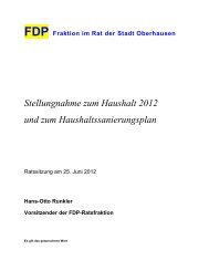 Hans-Otto Runkler Vorsitzender der FDP ... - FDP Oberhausen