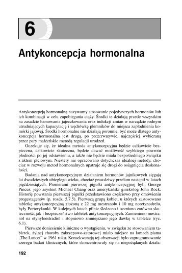 Antykoncepcja hormonalna 6 - Wydawnictwo Lekarskie PZWL