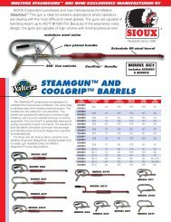 Walters SteamGuns - Sioux Steam Cleaner Corporation