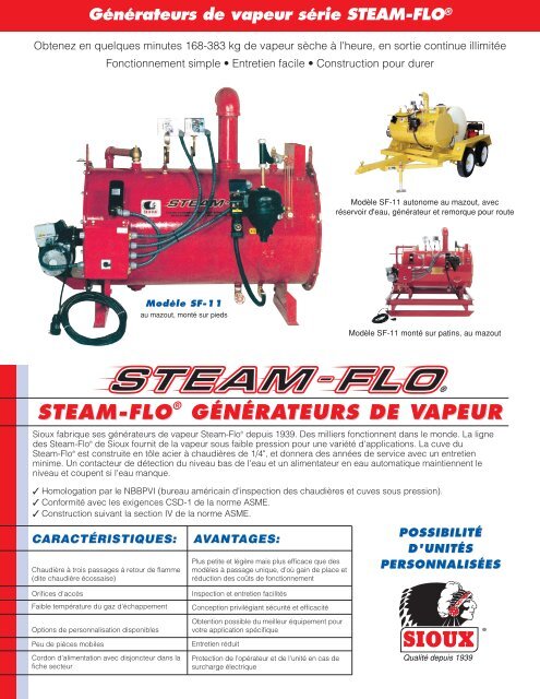 SteamFlo (Page 1) - Sioux Steam Cleaner Corporation