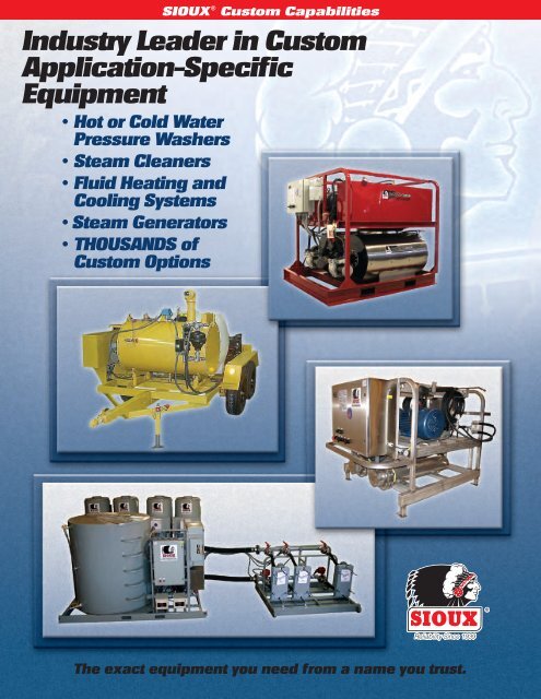 Custom Capabilities Brochure - Sioux Steam Cleaner Corporation