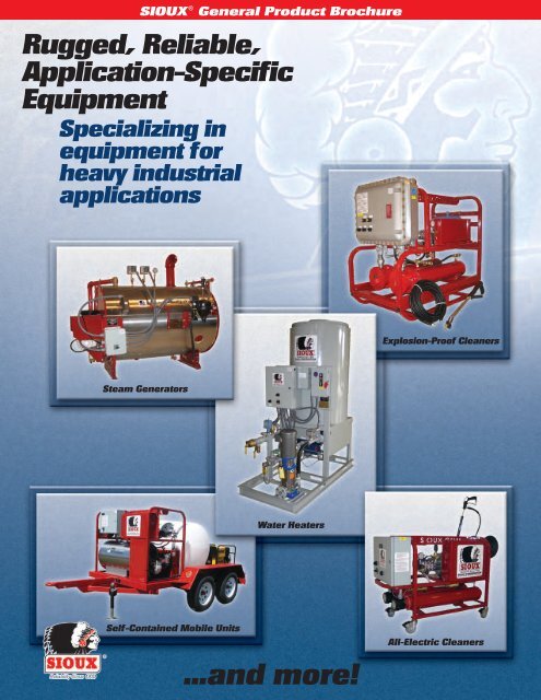 General Product Brochure - Sioux Steam Cleaner Corporation