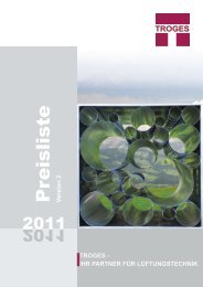 Preisliste 2011 - Troges
