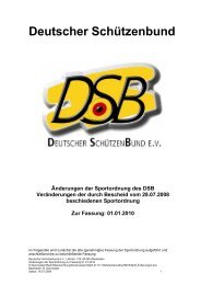 Sportordnung des DSB - ThÃ¼ringer SchÃ¼tzenbund eV
