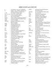 ABBREVIATIONS and ACRONYMS