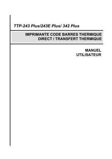 TTP-243 Plus/243E Plus/ 342 Plus - TSC