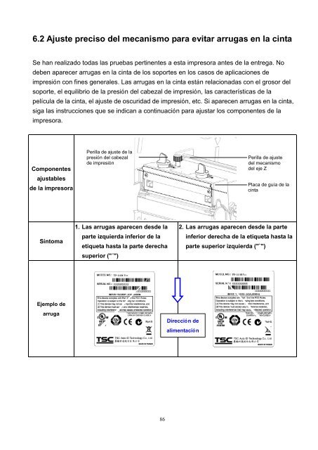 MANUAL DEL USUARIO TTP-2410M Pro/346M Pro/644M Pro ... - TSC