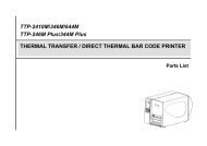 TTP-2410M/346M/644M TTP-246M Plus/344M Plus ... - TSC