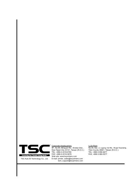 TTP-245/343 - TSC