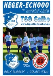 Programm-TSG-Stassfurt - TSG Calbe/Saale