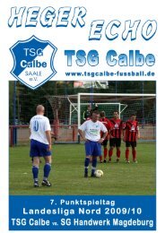 Programmheft 4. Auflage 09_10 - TSG Calbe/Saale