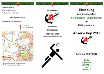 Einladung Anker â Cup 2012 - Turnerschaft Hoykenkamp e.V.