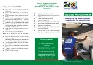 Disaster Management Information Pamphlet